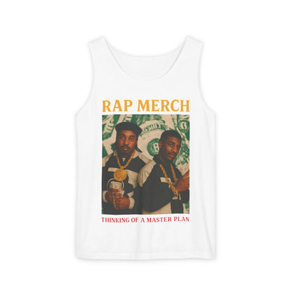 Rap Merch Garment-Dyed Tank Top - Unisex Music Apparel, Hip-Hop Fashion, Casual Summer Wear, Gift for Music Lovers, Festival Clothing
