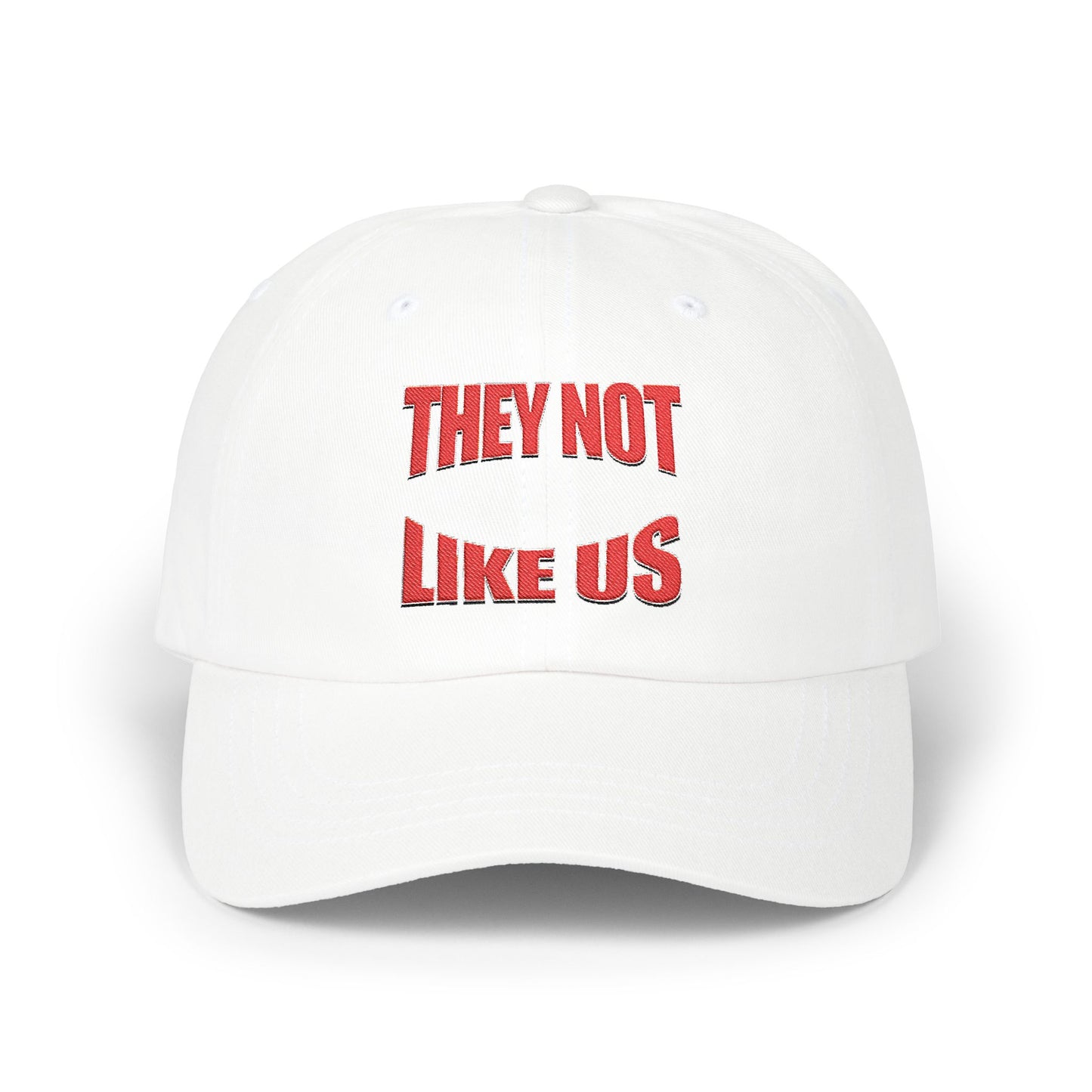 Classic Dad Cap with 'They Not Like Us' Embroidery, Trendy Hat, Adjustable Cap, Fashion Accessory, Gift for Him, Casual Style