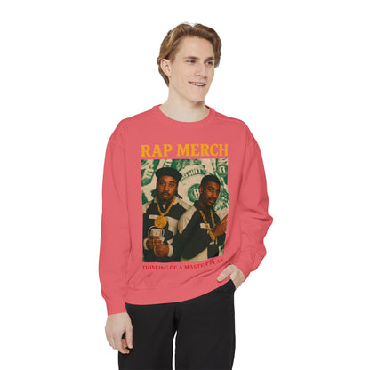 Rap Merch Unisex Garment-Dyed Sweatshirt, Cool Streetwear, Gift for Hip-Hop Fans, Casual Wear, Music Lover's Apparel