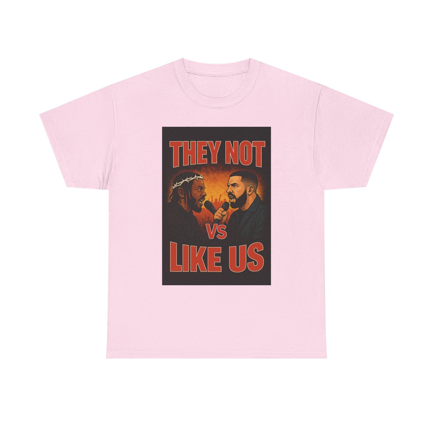 Unisex Graphic Tee - They Not Vs Like Us, Funny T-Shirt, Hip Hop Style, Gift for Music Lovers, Casual Wear, Streetwear