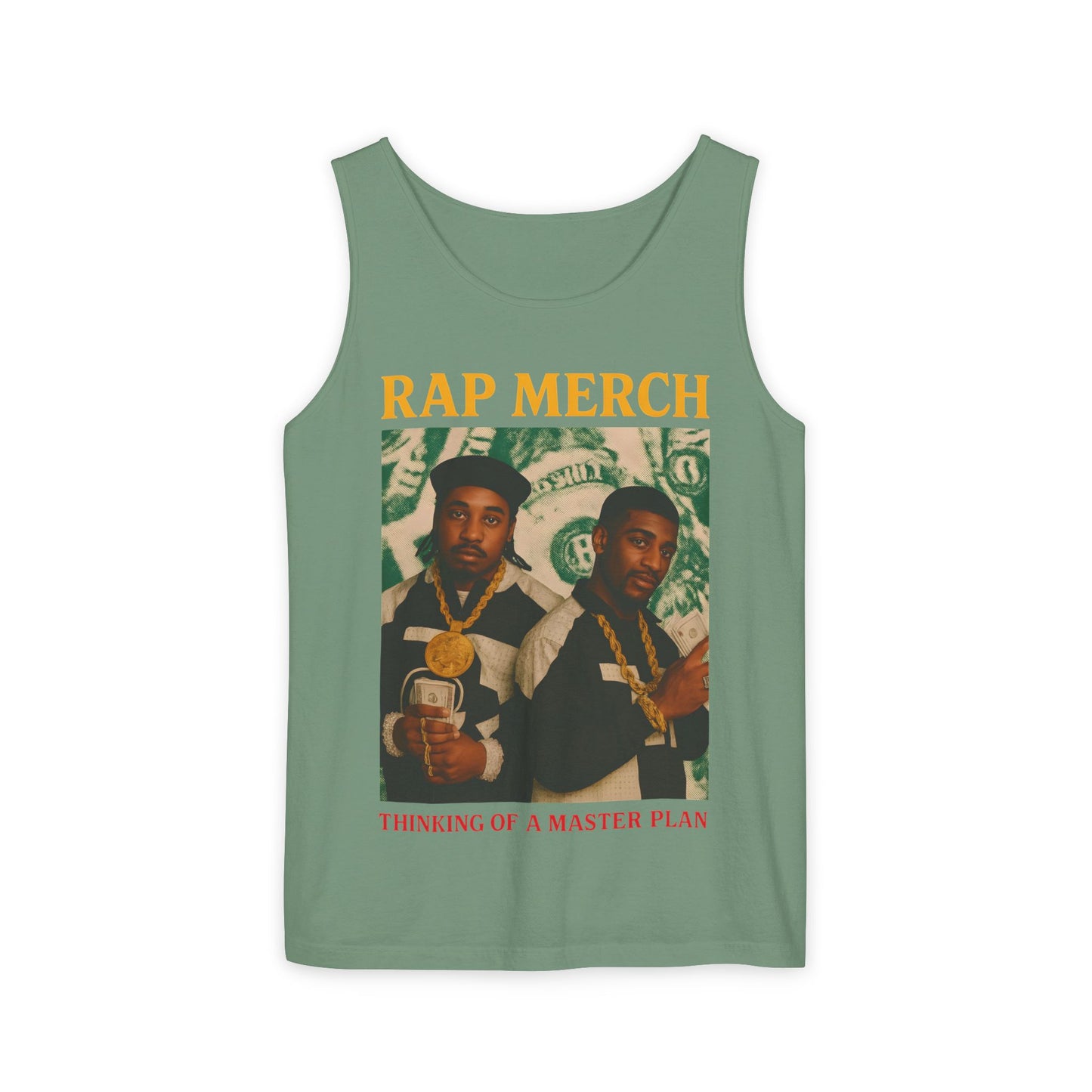 Rap Merch Garment-Dyed Tank Top - Unisex Music Apparel, Hip-Hop Fashion, Casual Summer Wear, Gift for Music Lovers, Festival Clothing