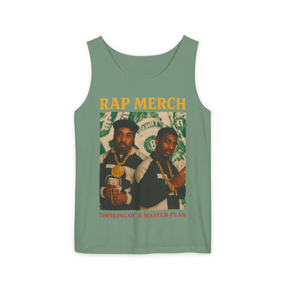 Rap Merch Garment-Dyed Tank Top - Unisex Music Apparel, Hip-Hop Fashion, Casual Summer Wear, Gift for Music Lovers, Festival Clothing