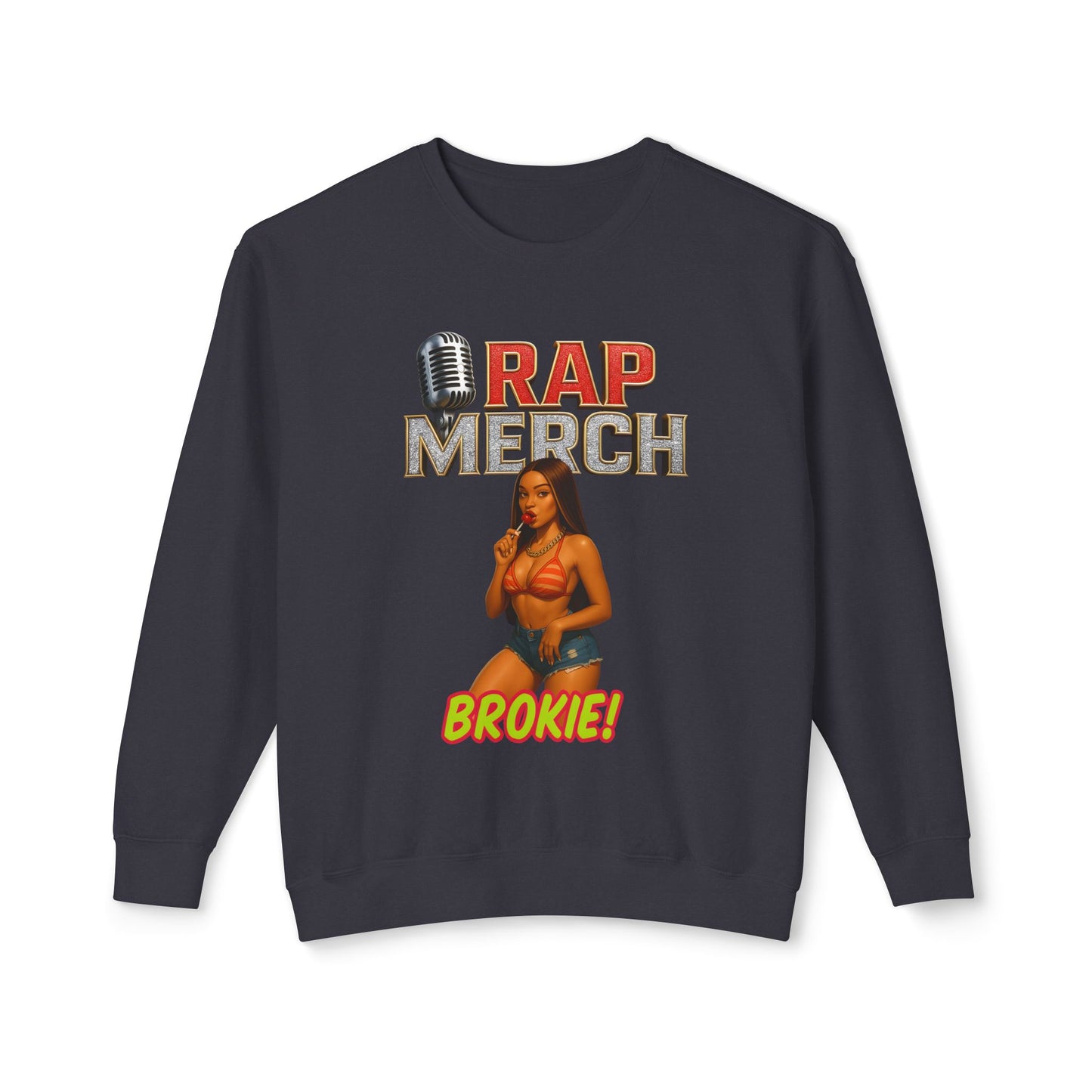 Rap Merch Unisex Crewneck Sweatshirt, Hip-Hop Apparel, Music Merchandise, Trendy Gift, Casual Wear