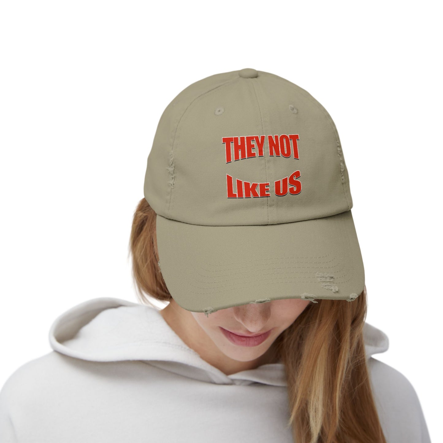“Unisex Distressed Cap  Bold Statement Streetwear Hat