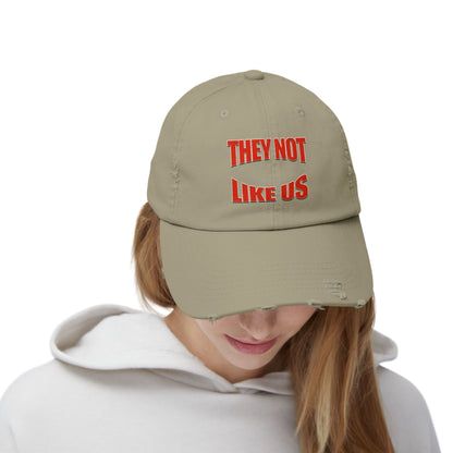 “Unisex Distressed Cap  Bold Statement Streetwear Hat