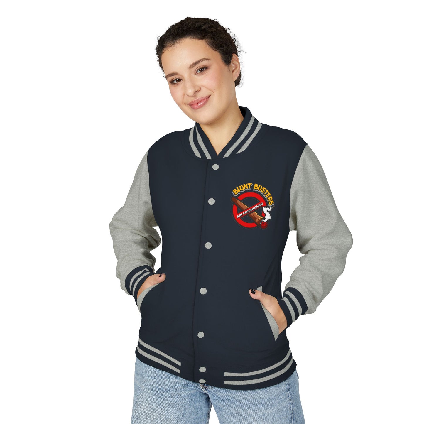 Fun Unisex Heavyweight Letterman Jacket - Retro College Style, Perfect for Casual Outings, Gifts for Him or Her, Air Freshener Design, [...]