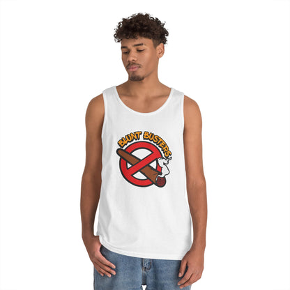 Blunt Busters Unisex Heavy Cotton Tank Top | Fun Tee for Parties, Festivals, Summer Vibes, Casual Wear, Gift