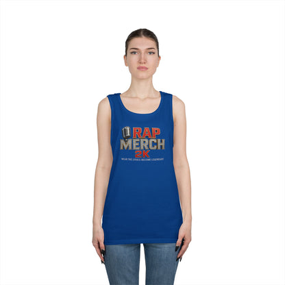 Rap Merch Unisex Heavy Cotton Tank Top | Comfortable Music Apparel, Gift for Rap Fans, Casual Wear, Summer Top, Concert Outfit