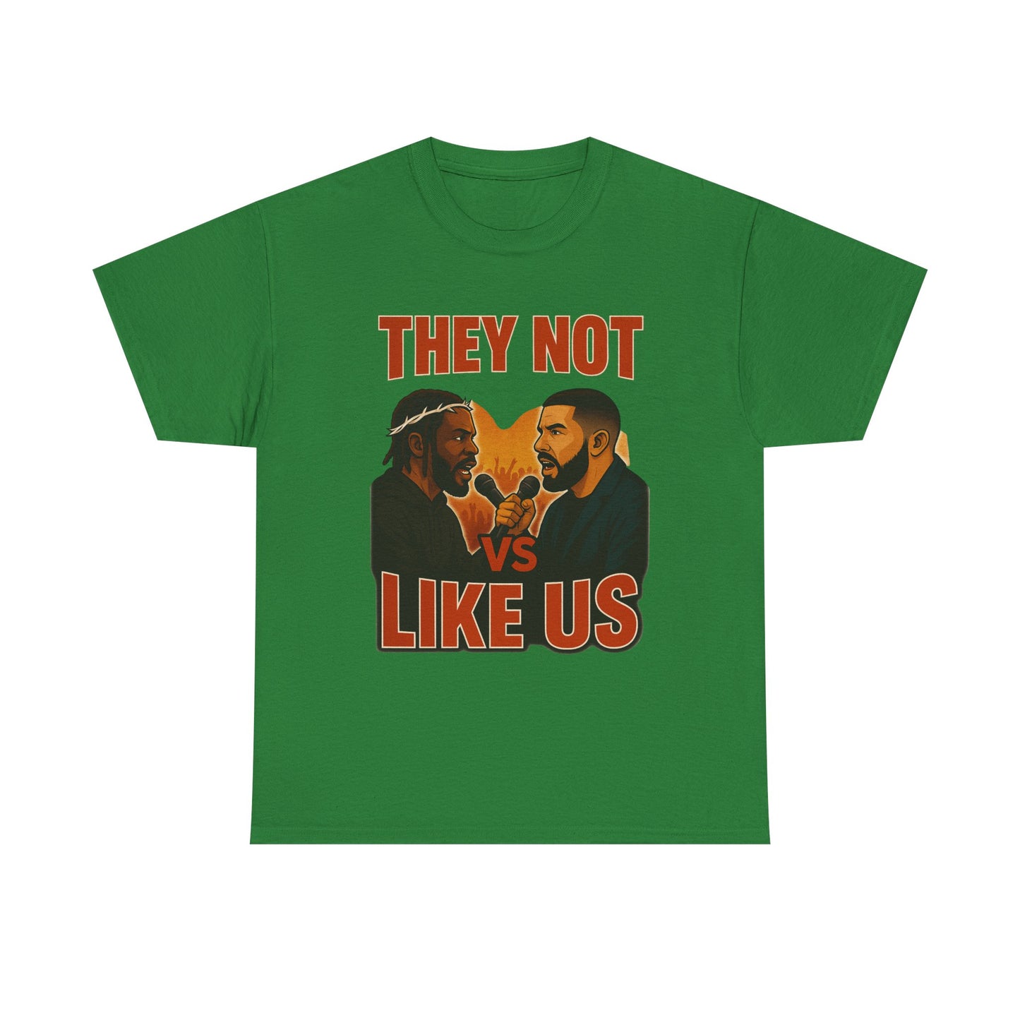 Unisex Graphic Tee - They Not Vs Like Us, Funny T-Shirt, Hip Hop Style, Gift for Music Lovers, Casual Wear, Streetwear