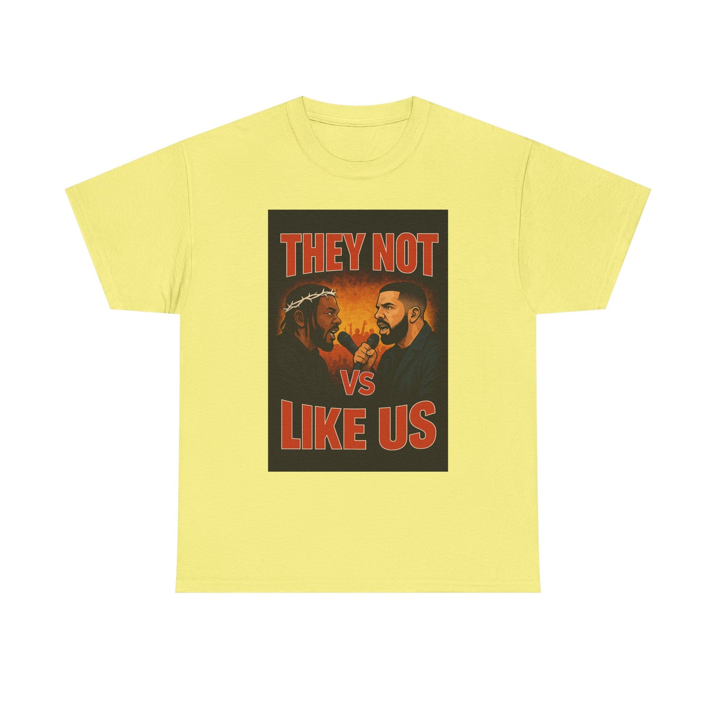 Unisex Graphic Tee - They Not Vs Like Us, Funny T-Shirt, Hip Hop Style, Gift for Music Lovers, Casual Wear, Streetwear
