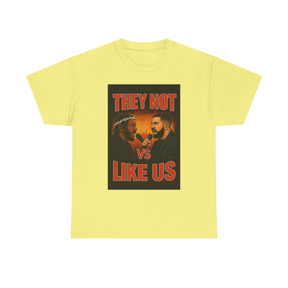 Unisex Graphic Tee - They Not Vs Like Us, Funny T-Shirt, Hip Hop Style, Gift for Music Lovers, Casual Wear, Streetwear