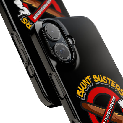 "Slim phone case with Blunt Busters design, trendy protective accessory and fun gift.