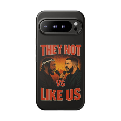 "Tough phone case, durable iPhone cover with funny design, perfect gift for Drake fans.