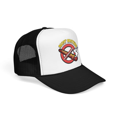 Embroidered Foam Trucker Hat | Retro Rap Merch Cap, Gift for Music Lovers, Festival Accessory