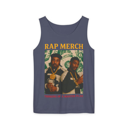Rap Merch Garment-Dyed Tank Top - Unisex Music Apparel, Hip-Hop Fashion, Casual Summer Wear, Gift for Music Lovers, Festival Clothing
