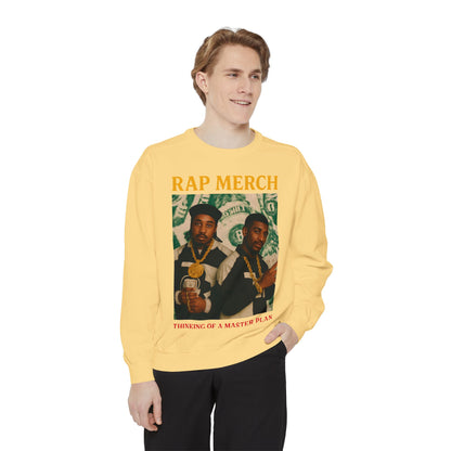 Rap Merch Unisex Garment-Dyed Sweatshirt, Cool Streetwear, Gift for Hip-Hop Fans, Casual Wear, Music Lover's Apparel
