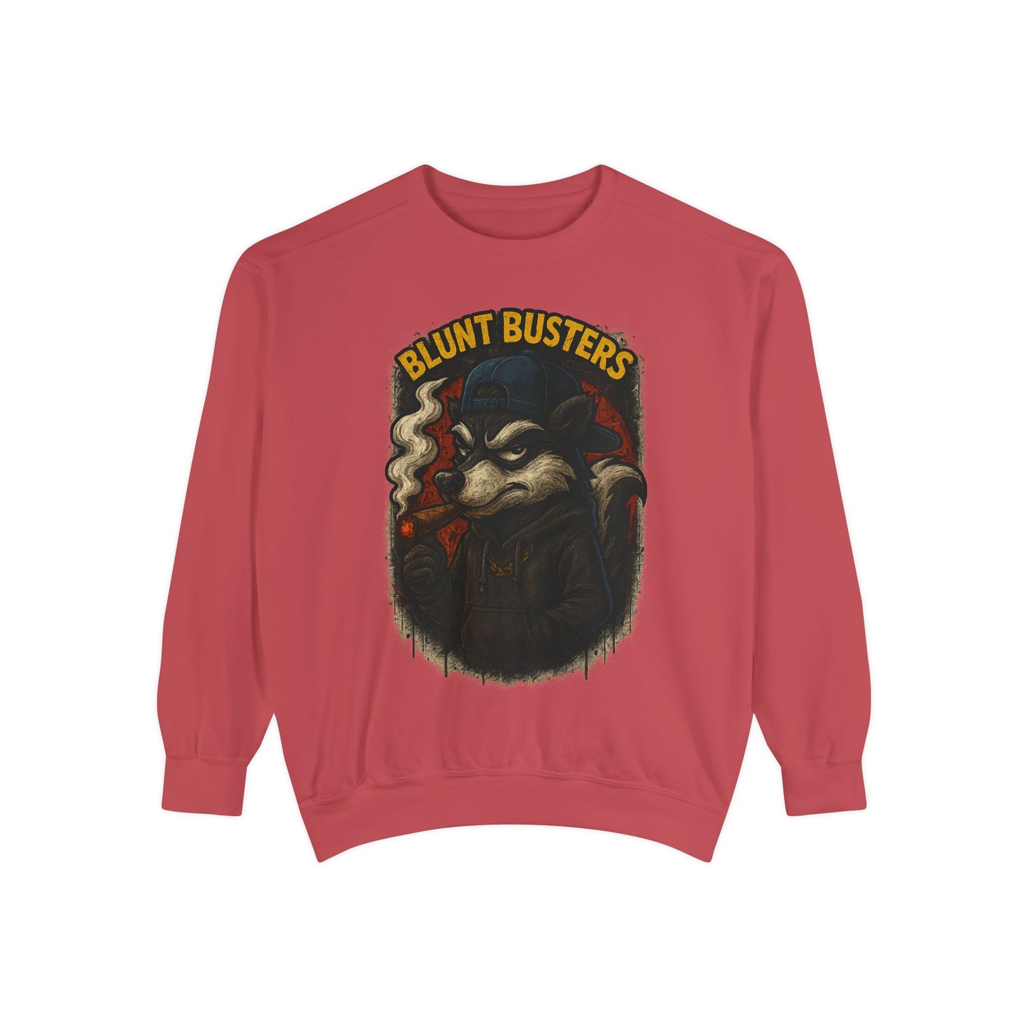 Blunt Busters Unisex Garment-Dyed Sweatshirt - Cozy, Unique Graphic Sweatshirt for Casual Style, Perfect for Gifts, Streetwear, Fall [...]