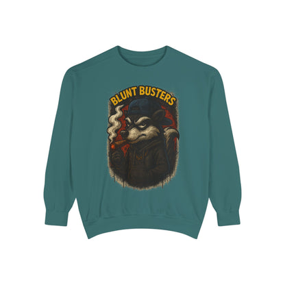 Blunt Busters Unisex Garment-Dyed Sweatshirt - Cozy, Unique Graphic Sweatshirt for Casual Style, Perfect for Gifts, Streetwear, Fall [...]
