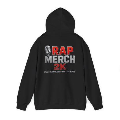 Rap Merch Hooded Sweatshirt, Unisex Rap Hoodie, Music Lover Gift, Cool Streetwear, Hip Hop Fashion, Celebrate Your Passion