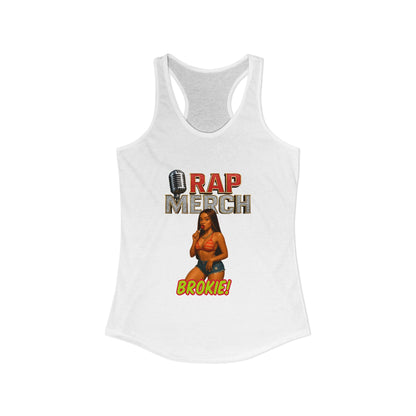 Women's Music-Inspired Racerback Tank, Cool Summer Workout Top, Rap Merch Tee, Casual Streetwear, Gift for Music Lovers, 80s Theme Party Tee