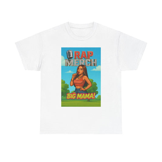 Big Mama Rap Merch Unisex Heavy Cotton Tee, Hip Hop T-Shirt, Funny Graphic Shirt, Music Lover Gift, Birthday or Celebration Tee