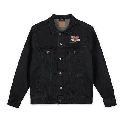 Embroidered RAP MERCH Denim Jacket