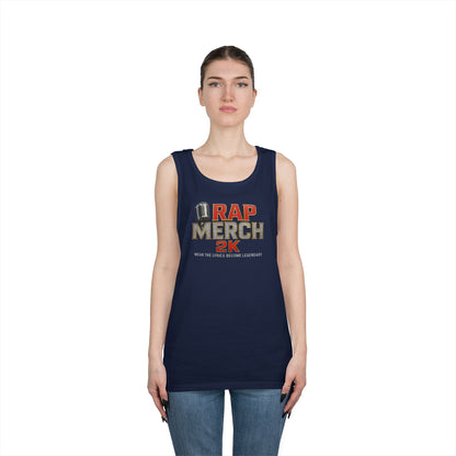 Rap Merch Unisex Heavy Cotton Tank Top | Comfortable Music Apparel, Gift for Rap Fans, Casual Wear, Summer Top, Concert Outfit