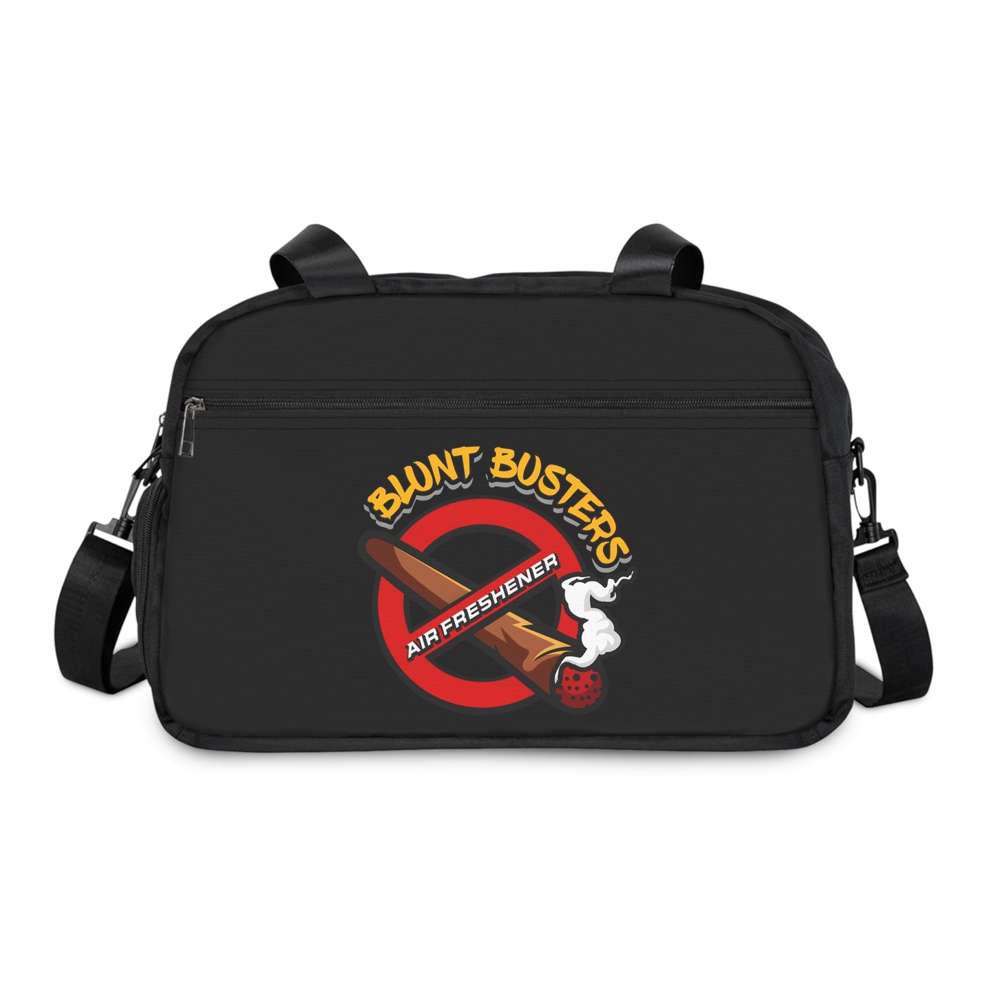Gym handbag featuring unique air freshener artwork