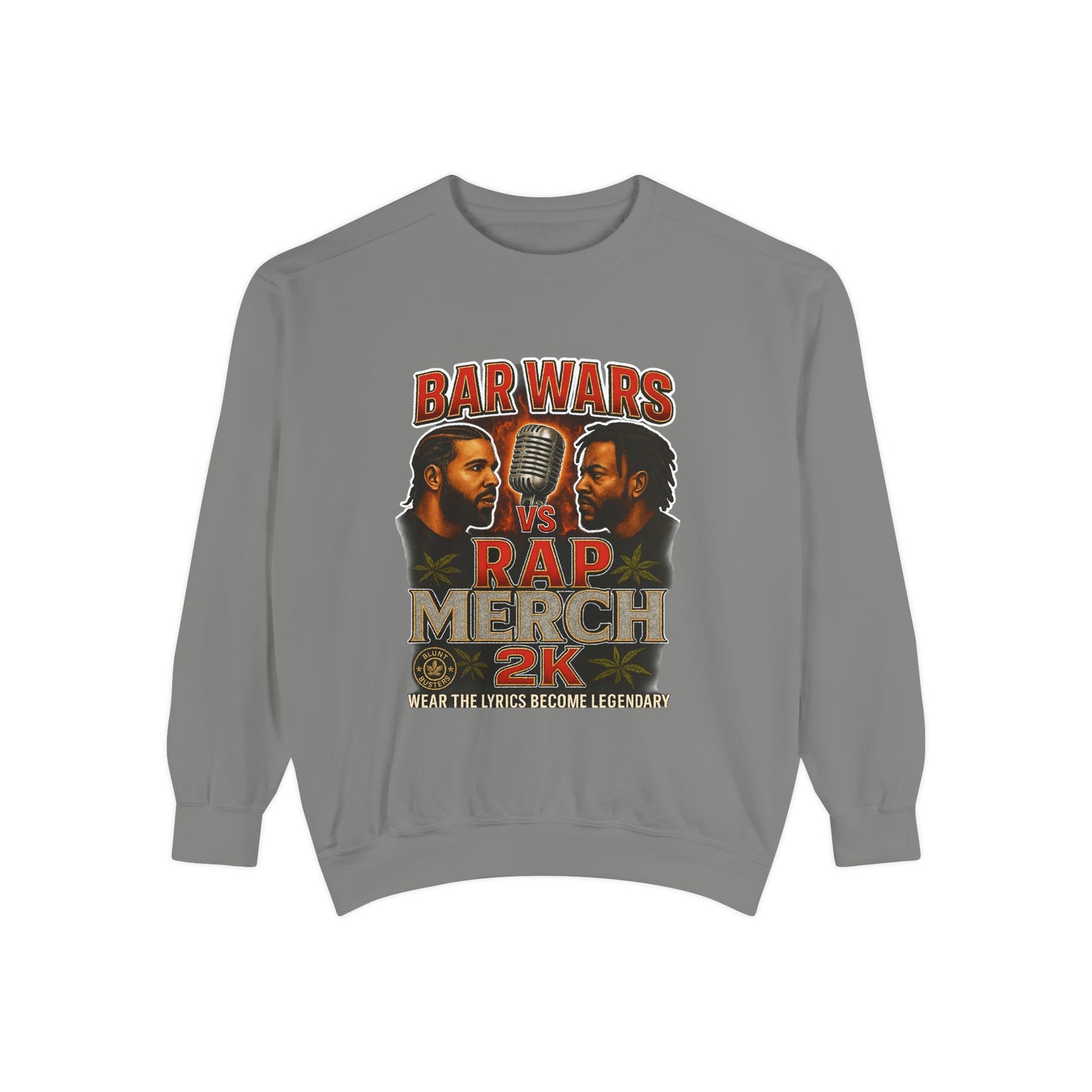 Bar Wars Sweatshirt, Cozy Unisex Garment-Dyed Sweatshirt for Music Lovers, Ideal for Casual Outings, Unique Gift for Rap [...]
