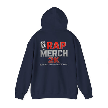 Rap Merch Hooded Sweatshirt, Unisex Rap Hoodie, Music Lover Gift, Cool Streetwear, Hip Hop Fashion, Celebrate Your Passion