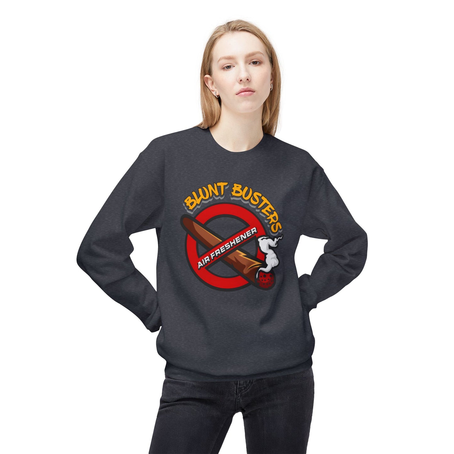 Funny Graphic Sweatshirt for Chill Vibes, Cozy Unisex Heavyweight Crew, Gifts for Friends, Unique Sweatshirts, Casual Comfort Wear