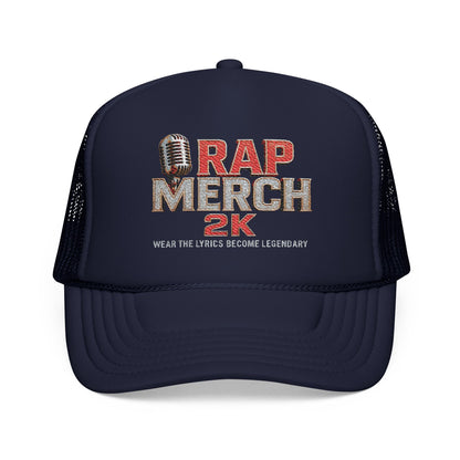 Rap Merch 2K Foam Trucker Hat | Embroidered Snapback Cap, Music Lover Gift, Hip-Hop Fashion, Street Style Accessory, Unique Headwear