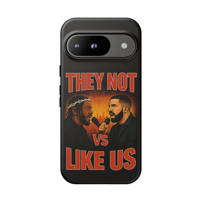 "Tough phone case, durable iPhone cover with funny design, perfect gift for Drake fans.