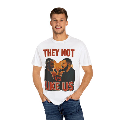 They Not Vs Like Us, Tee: Perfect for Music Lovers, Concerts, Casual Wear, Gift for Trendsetters, Versatile Everyday Style