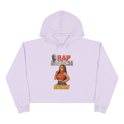 Rap-Themed Crop Hoodie, Cool Casual Hoodie, Music Lover Gift, Trendy Streetwear, Unique Graphic Sweatshirt, Everyday Comfort Wear