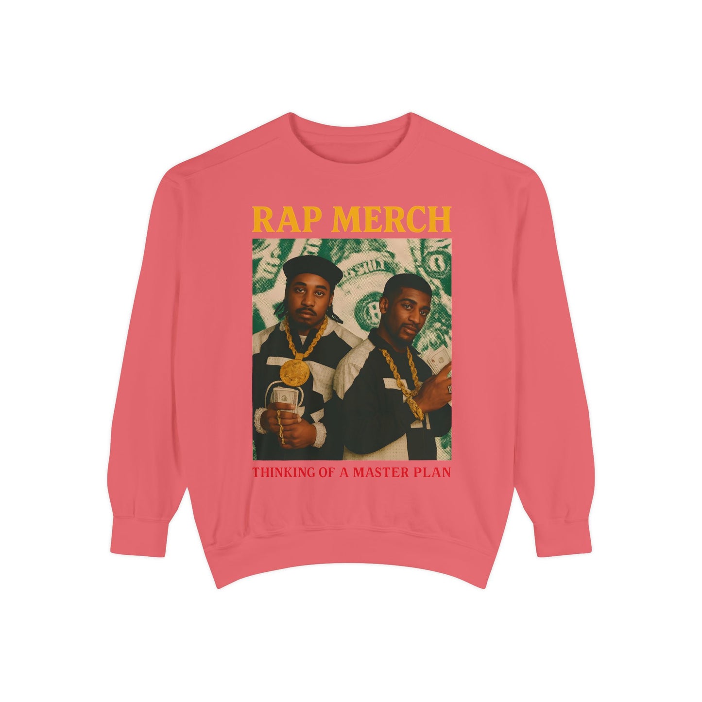 Rap Merch Unisex Garment-Dyed Sweatshirt, Cool Streetwear, Gift for Hip-Hop Fans, Casual Wear, Music Lover's Apparel