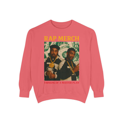 Rap Merch Unisex Garment-Dyed Sweatshirt, Cool Streetwear, Gift for Hip-Hop Fans, Casual Wear, Music Lover's Apparel