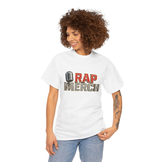 Rap Merch Unisex Heavy Cotton Tee - Hip Hop Style Shirt, Music Lover Gift, Streetwear Apparel, Festival Wear, Casual Outfit