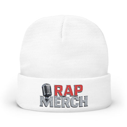 Embroidered Rap Merch Beanie | Hip Hop Knit Cap | Warm Winter Accessory | Music Lover Gift | Trendy Streetwear Hat, Cool Gift Idea