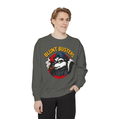 Blunt Busters Unisex Garment-Dyed Sweatshirt - Cozy, Unique Graphic Sweatshirt for Casual Style, Perfect for Gifts, Streetwear, Fall [...]