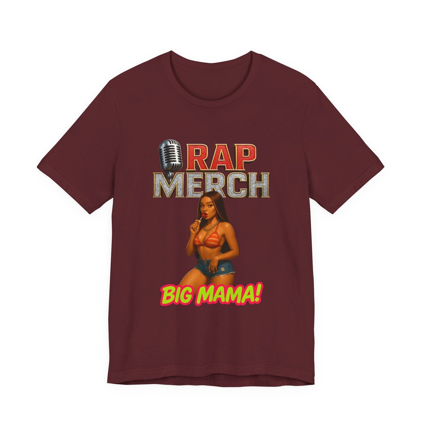 Rap Merch Big Mama Unisex Jersey Tee, Music Fans Shirt, Hip-Hop Apparel, Concert Outfit, Gift for Her
