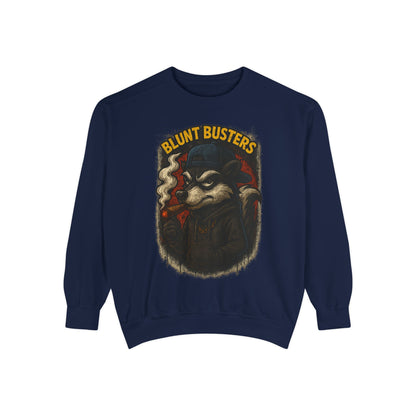 Blunt Busters Unisex Garment-Dyed Sweatshirt - Cozy, Unique Graphic Sweatshirt for Casual Style, Perfect for Gifts, Streetwear, Fall [...]
