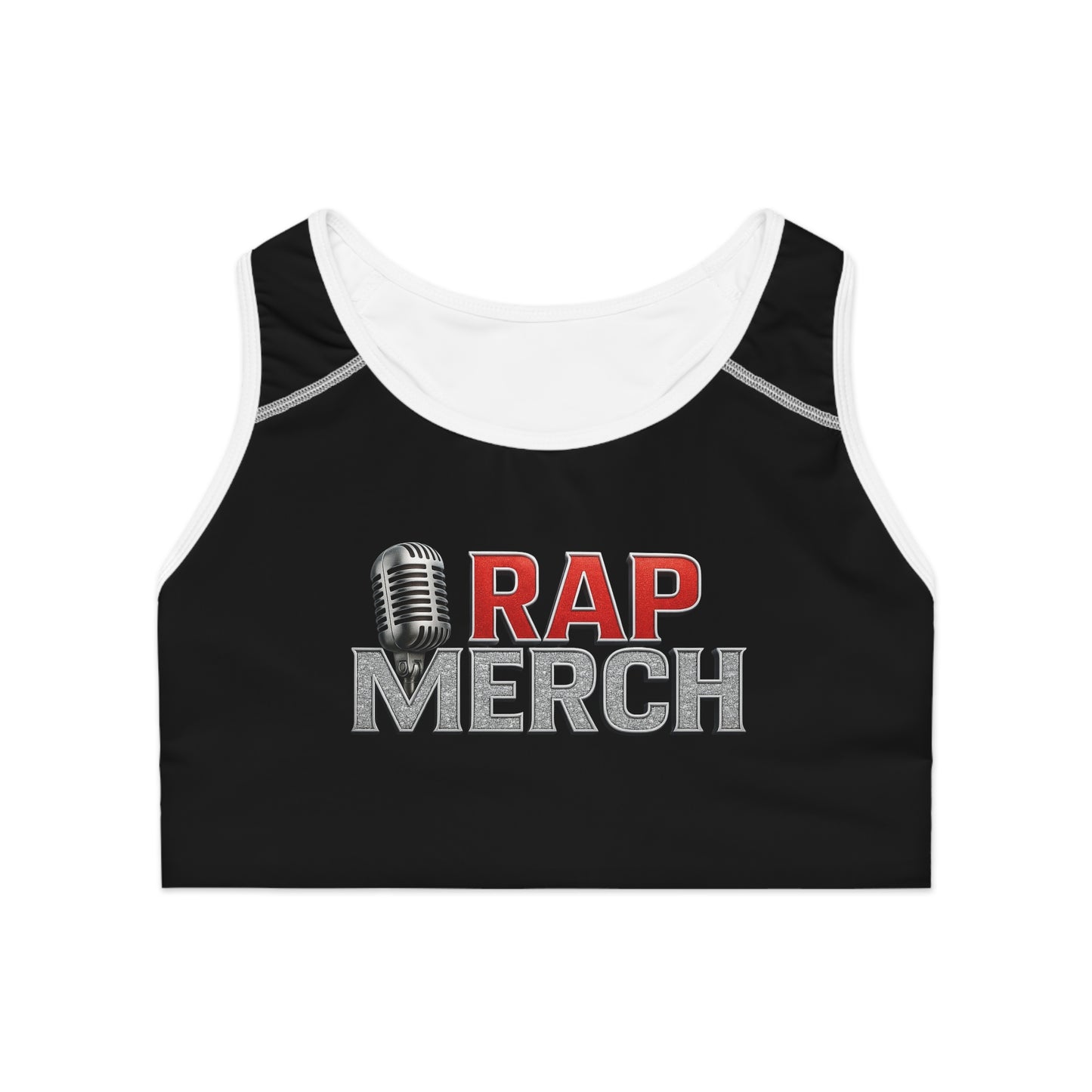 Rap Merchandise Sports Bra - Comfortable Workout Gear for Music Lovers, Activewear, Fitness Apparel, Unique Gifts for Her, Stylish [...]