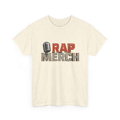 Rap Merch Unisex Heavy Cotton Tee - Hip Hop Style Shirt, Music Lover Gift, Streetwear Apparel, Festival Wear, Casual Outfit