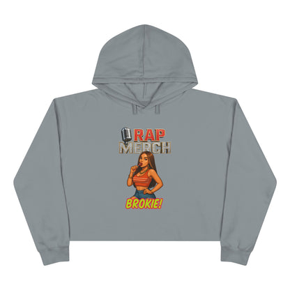 Rap-Themed Crop Hoodie, Cool Casual Hoodie, Music Lover Gift, Trendy Streetwear, Unique Graphic Sweatshirt, Everyday Comfort Wear