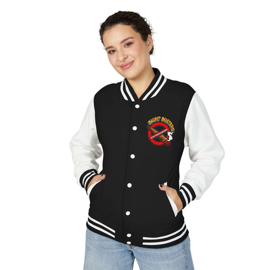 Trendy heavyweight varsity jacket for everyday streetwear Casual varsity jacket featuring unique air freshener design