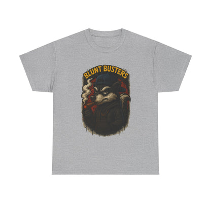 Blunt Busters Unisex Heavy Cotton Tee, Casual Wear, Graphic Tee, Gift for Smokers, Streetwear Style, Unique T-Shirt
