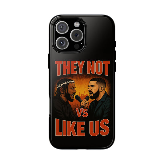 "Tough phone case, durable iPhone cover with funny design, perfect gift for Drake fans.