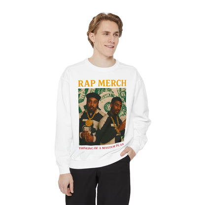 Rap Merch Unisex Garment-Dyed Sweatshirt, Cool Streetwear, Gift for Hip-Hop Fans, Casual Wear, Music Lover's Apparel