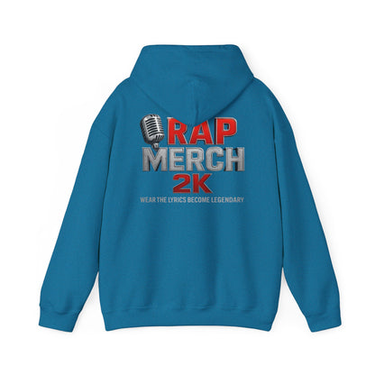 Rap Merch Hooded Sweatshirt, Unisex Rap Hoodie, Music Lover Gift, Cool Streetwear, Hip Hop Fashion, Celebrate Your Passion